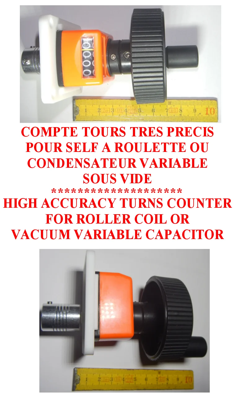 Compte tours très précis pour self à roulette ou CV sous vide
