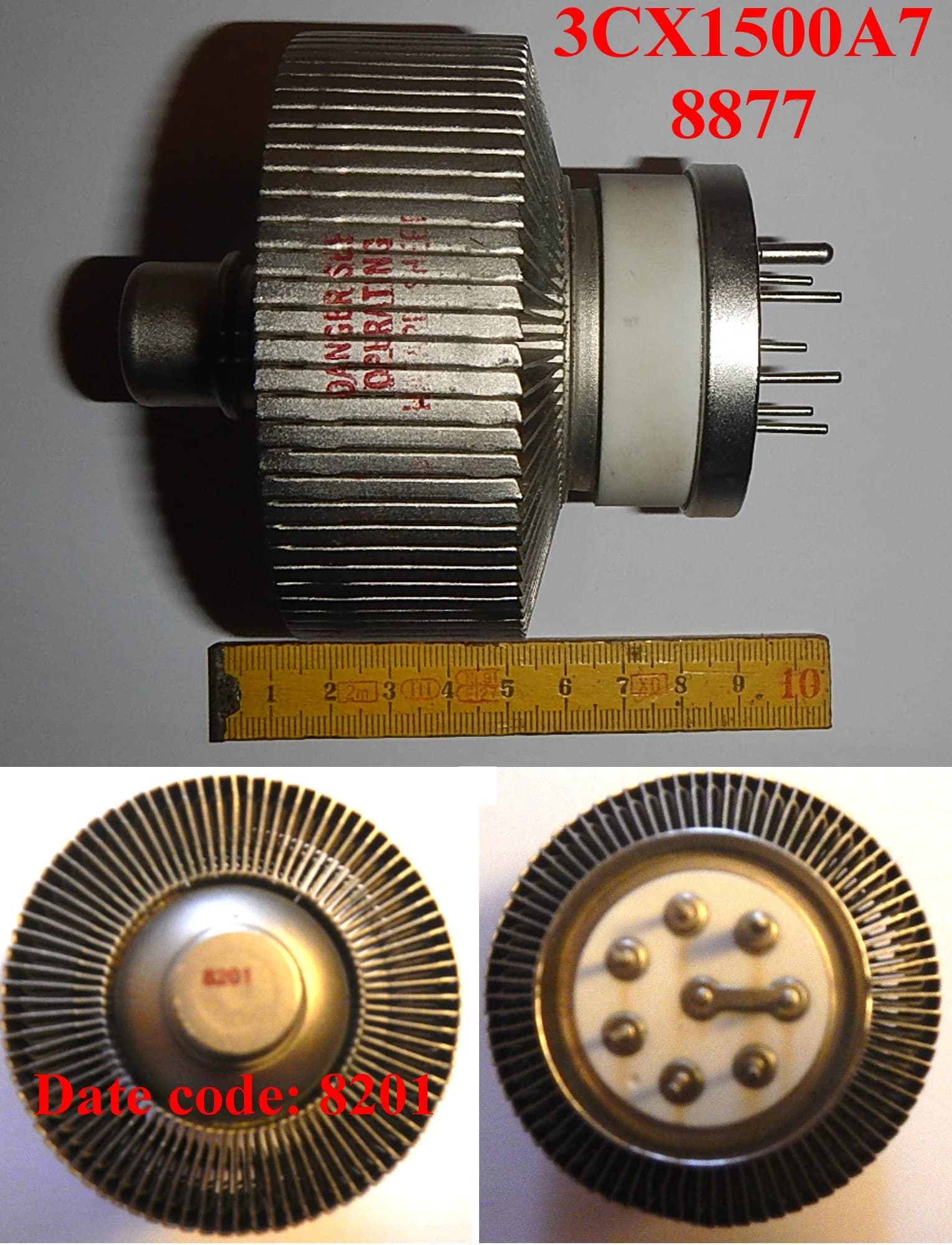 Triode de puissance 3CX-1500 A7 (8877)